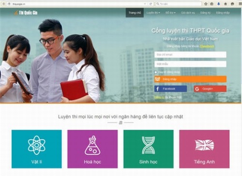 Ra mắt cổng luyện thi trực tuyến trung học phổ thông - 1