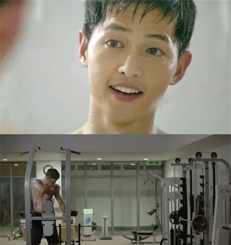 nhung lan khoe body tran hiem hoi cua song joong ki hinh anh 12
