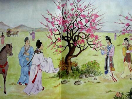 Đó, Vân là cái cô ngoài cùng bên tay phải.