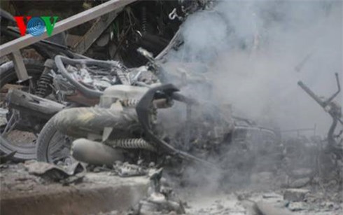 tin nong: no kinh hoang tai khu do thi van phu- ha noi, 4 nguoi chet 1 nguoi mat tich hinh 0