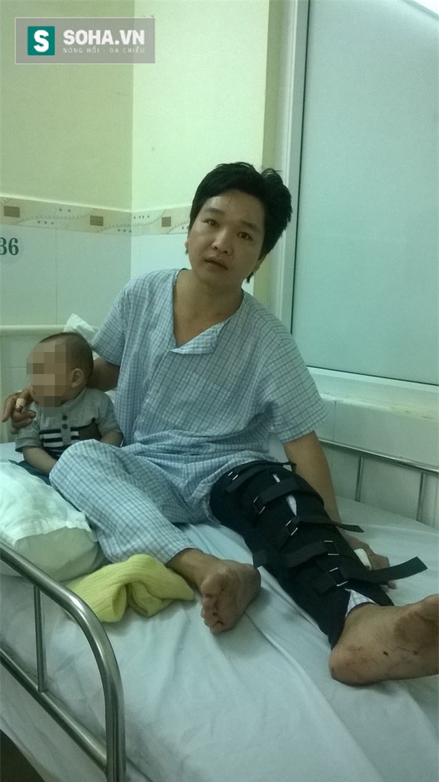 Anh Hiền đang điều trị tại bệnh viện Hoàn Mỹ Đà Nẵng