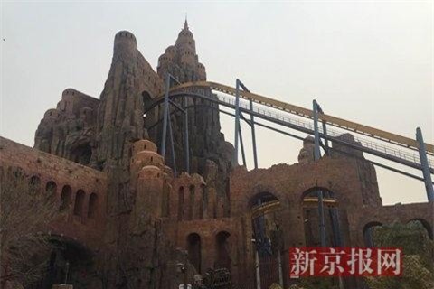 Vị trí đoạn đường nơi xảy ra sự cố khiến tàu lượn siêu tốc dừng lại đột ngột.