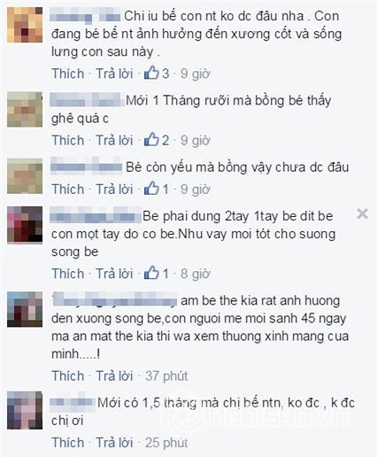 Phi Thanh Vân bế con  2