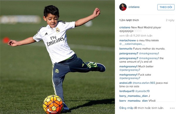 Ronaldo muốn con trai Cristiano Jr cũng trở thành siêu sao bóng đá - Ảnh 3.