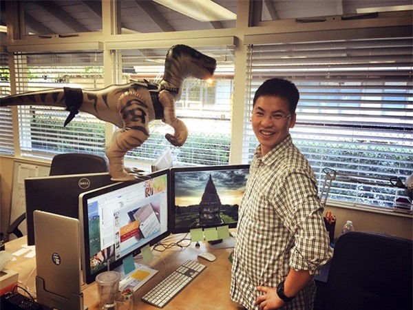 Tiến sĩ Trần Việt Hùng tại văn phòng GotIt! ở Silicone Valley