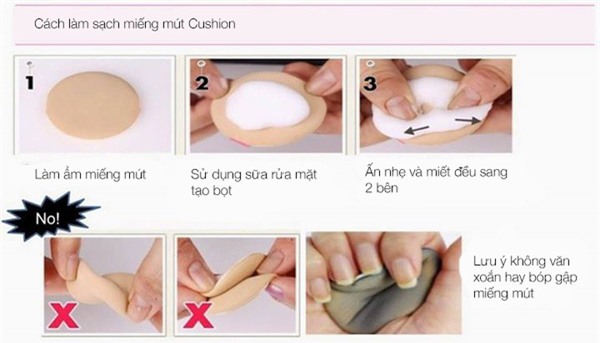 làm sạch dngj cụ trang điểm