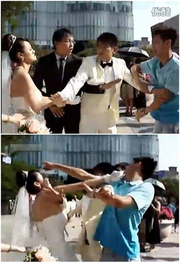 Video: Đang làm đám cưới, bạn trai cũ của chú rể bỗng xuất hiện cướp... chồng - Ảnh 3.