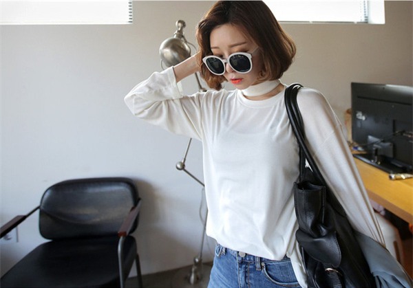 xu hướng áo cổ choker