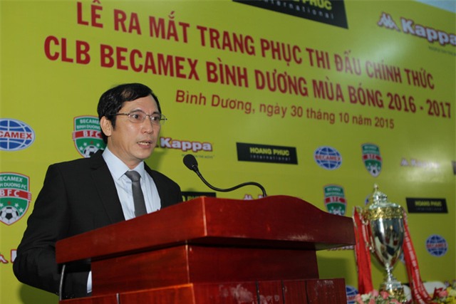 
Ông Lê Hồng Cường - Tổng giám đốc CLB B. Bình Dương
