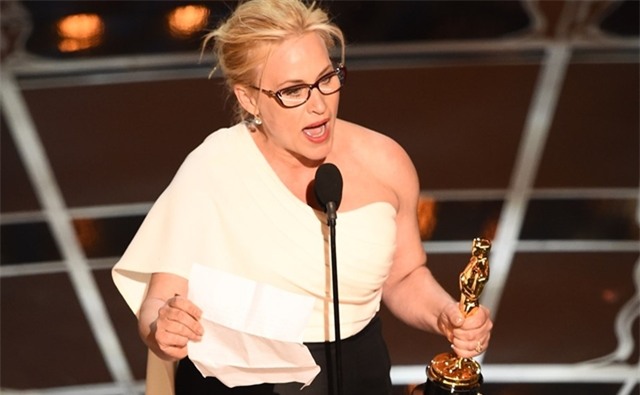 
Patricia Arquette gây choáng với màn phát biểu dữ dội tại lễ trao giải Oscar năm 2015.
