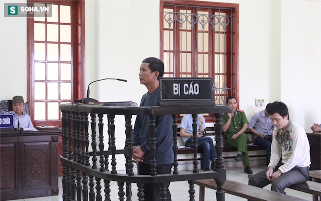 Bị cáo Khính tại phiên toà sáng 6/4.