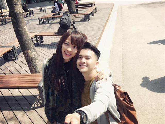 Vo chong Nam Cuong huong tuan trang mat o Han Quoc hinh anh 2