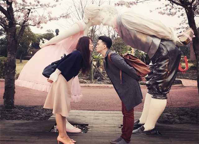 Vo chong Nam Cuong huong tuan trang mat o Han Quoc hinh anh 6