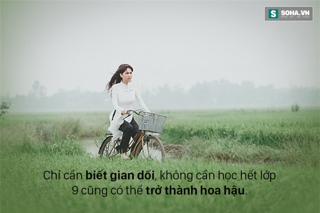 Trong khoảng thời gian đầu chật vật làm nghề, Ngọc Trinh đã phải nghe theo lời của Khắc Tiệp, khai gian học vấn của mình để giành ngôi vị trong một cuộc thi hoa hậu ao làng.