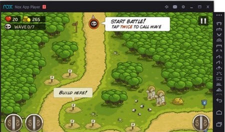 Giao diện của một game Android đang chạy trên Nox App Player