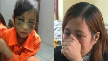 Cô Trà (phải) khóc vì hối hận (ảnh: Cắt từ clip của VTV)