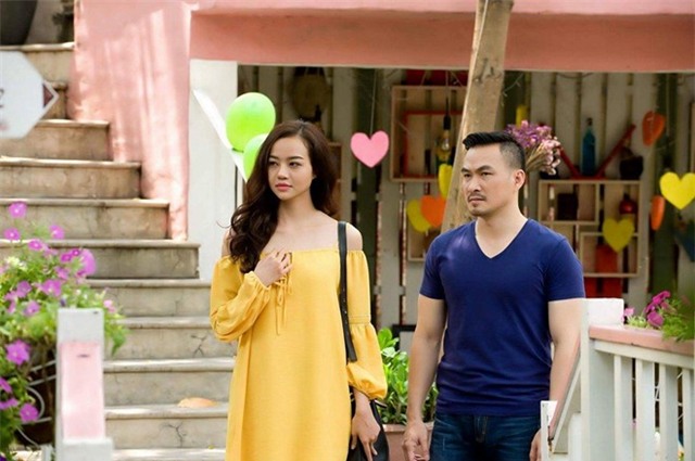 
Trong phim, Chi Bảo đóng cặp cùng người đẹp Kiều Ngân. Ảnh:  Anh Tuấn
