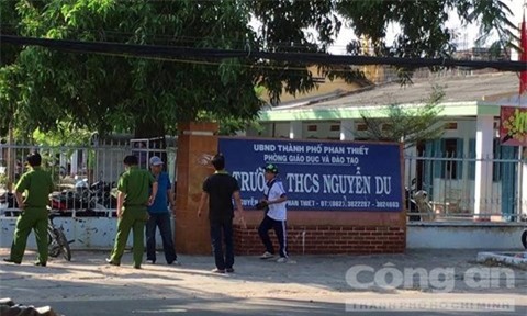 Trường THCS Nguyễn Du - Ảnh: Lê Huân/Công an TPHCM
