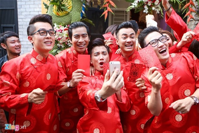 Khoanh khac tinh nghich trong le cuoi Luong The Thanh hinh anh 7