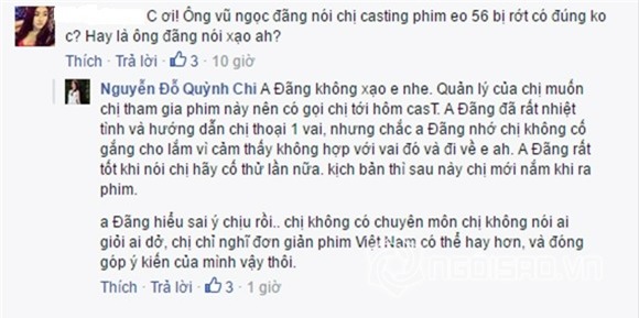 Quỳnh Chi thừa nhận có đi casting Vòng eo 56 0