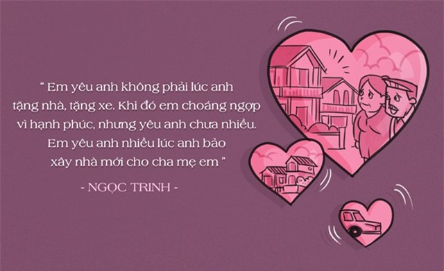 
Lý do yêu đại gia rất ngây thơ của Ngọc Trinh.
