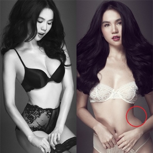 Vòng eo 56 của Ngọc Trinh trở nên dị dạng