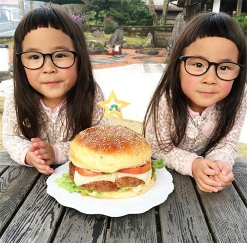 cap sinh doi co mai toc “xau la” tro thanh sao nhi o nhat - 7