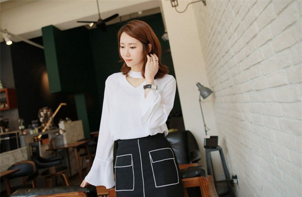 xu hướng áo cổ choker