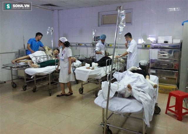 Vụ nổ đã làm 11 công nhân bị thương nặng.