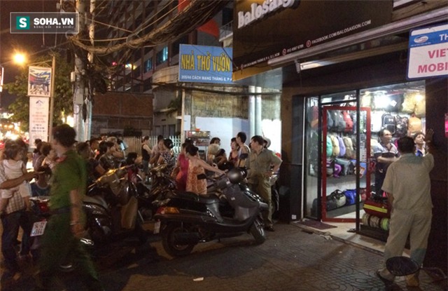 Hiện trường xảy ra vụ cướp gây bàng hoàng đêm qua (19/4/2016)