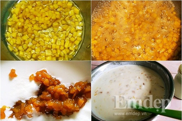 cách làm sữa chua, sữa chua hoa quả, món ngon, món ăn vặt