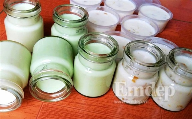 cách làm sữa chua, sữa chua hoa quả, món ngon, món ăn vặt