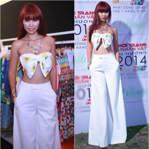 Ngoc Trinh lay no che nguc, lang xe mot moi ?