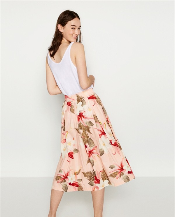 FLORAL PRINT SKIRT