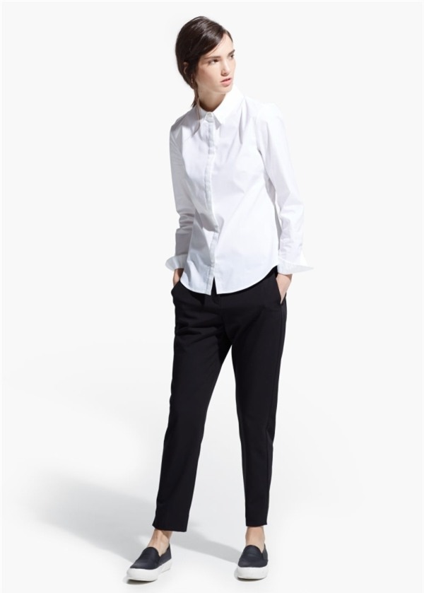 Fitted cotton shirt | MANGO