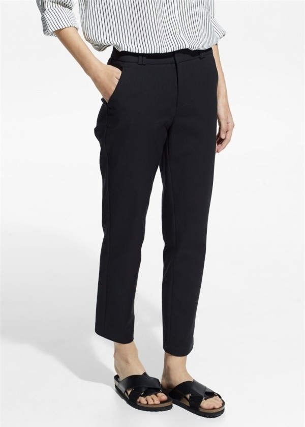 Stretch cotton trousers | MANGO