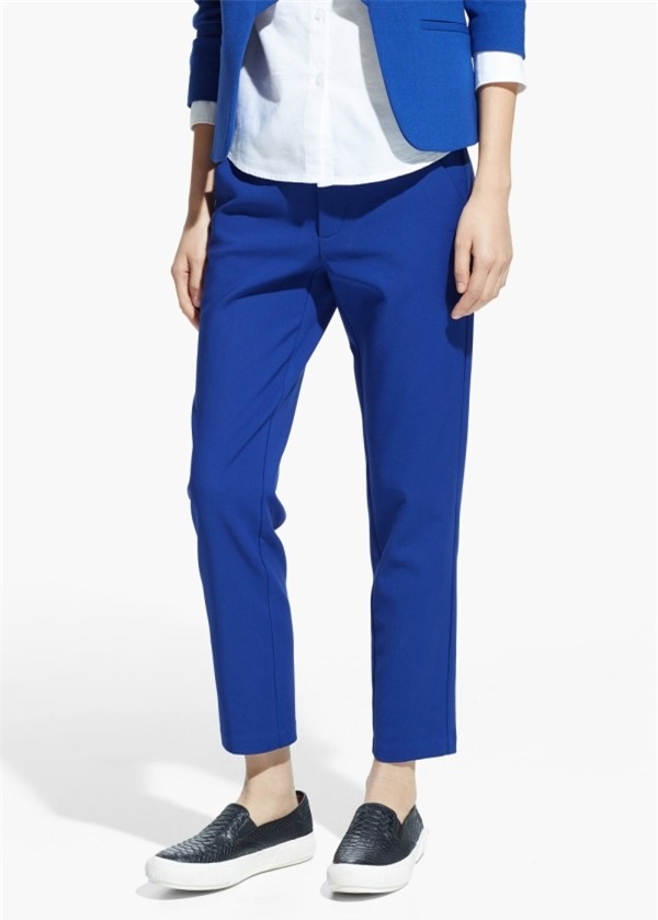 Stretch cotton trousers | MANGO