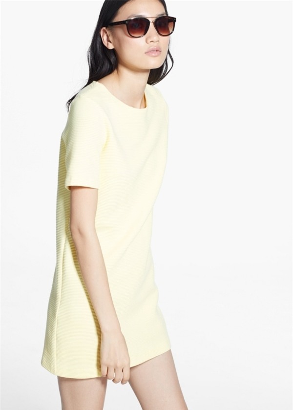 Stripe textured dress | MANGO