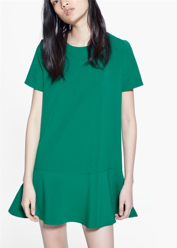 Fluted hem dress | MANGO