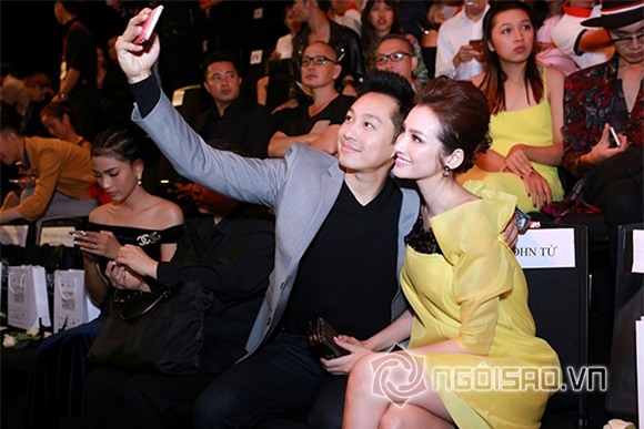 Trúc Diễm và chồng tình tứ hôn nhau trên thảm đỏ 16