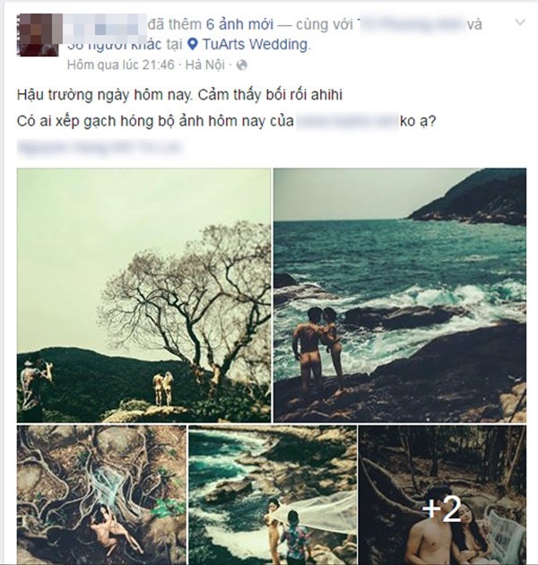 hậu trường, ảnh cưới nude