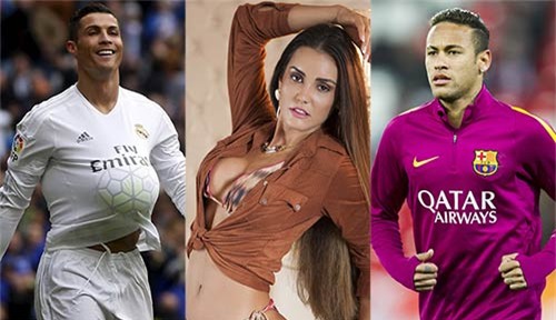 Carol Muniz, Cristiano Ronaldo, Ronaldo, Neymar, Messi, Del Nero
