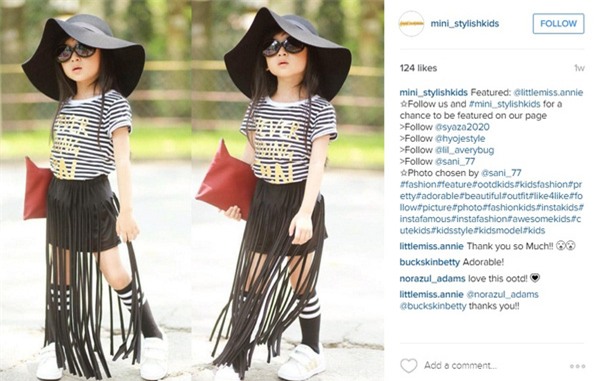 Một fashionista chính hiệu, nghề nghiệp có thể mang về những khoản thu nhập đầu tiên cho cuộc đời bé Ân.