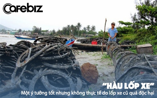 Ban đầu, nuôi hàu trong lốp xe cũ dường như là một ý tưởng đột phá, thế nhưng những người nuôi hàu không biết được lốp xe cũ bẩn và độc hại tới mức nào.