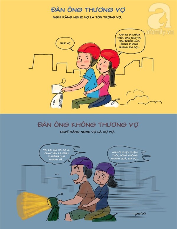đàn ông thương vợ