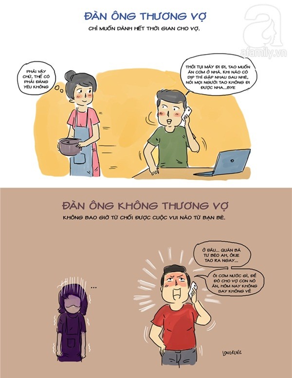 đàn ông thương vợ