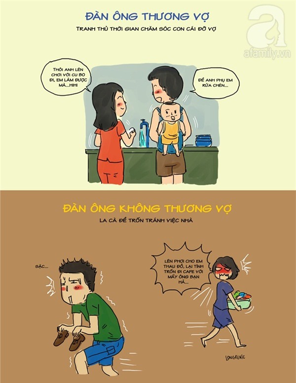 đàn ông thương vợ