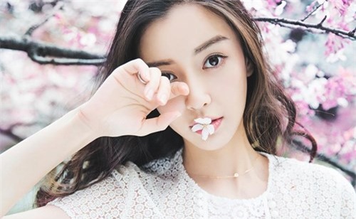 Angelababy xinh như thiên thần bên hoa anh đào - ảnh 9