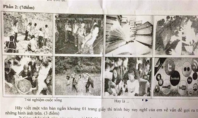Đề Văn học kỳ 2 lớp 9 của quận Tân Bình, TPHCM sử dụng hình ảnh học sinh trình bày quan điểm của mình giữa việc trải nghiệm thực tế hay là chọn thế giới ảo