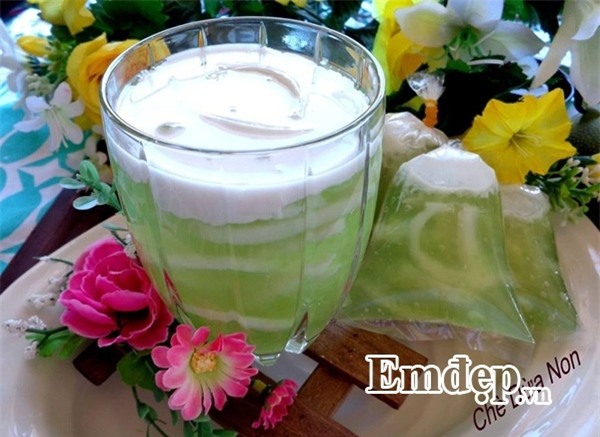 Nấu chè dừa non, món ngon ngày hè, cách nấu chè, món ngon